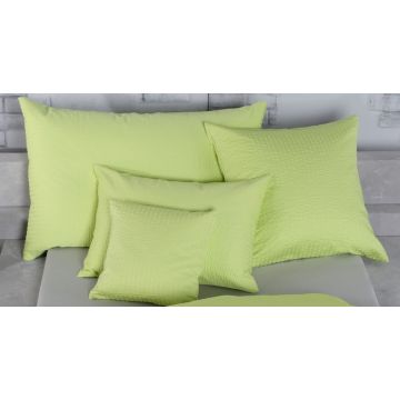 Kissenbezug uni Seersucker-Satin