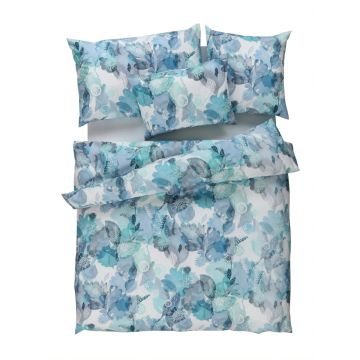 Bettwäsche Lara blau Baumwolle