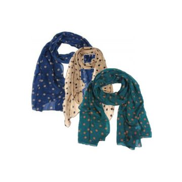 Chiffonschal mit Tupfen