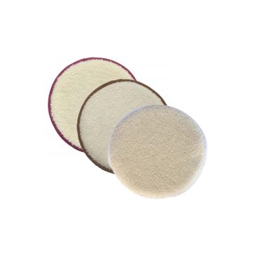 Sitzkissen rund mit Schafwollflor