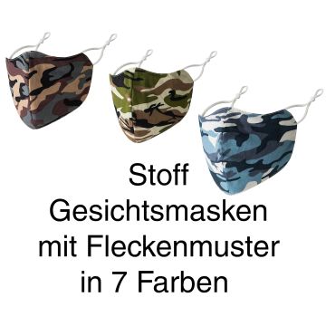 Stoffmaske Fleckenmuster