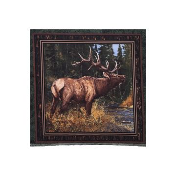 Stoff Panel Hirsch 01