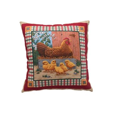 Zierkissen Henne & Küken