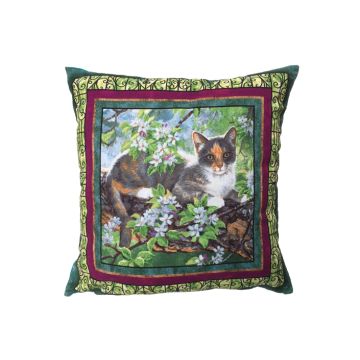 Zierkissen Katze auf Baum