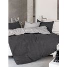 Bettwäsche Anzug Biber Flanell Melange grau 160x210 160x240 240x240