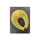 Kissen Nacken Hörnli gelb mit Tupfen Schafwolle kaufen