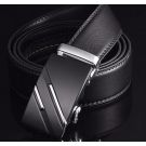 Ledergürtel schwarz Klemmschnalle