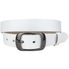 Ledergürtel weiss