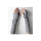 Pulswärmer gestrickt grau