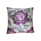 Zierkissen Rose lila gezeichnet