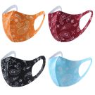 Stoff-Formmaske Paisleymuster 2-lagig