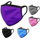 Stoffmaske uni Baumwollsatin glänzend