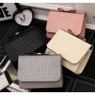 Schultertasche Damentasche Bag Kroko-Imitat