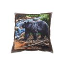 Zierkissen Bär am Wasserfall