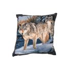 Zierkissen Wölfe im Winter